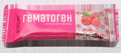Гематоген дополнительный источник железа со вкусом малины 30 г